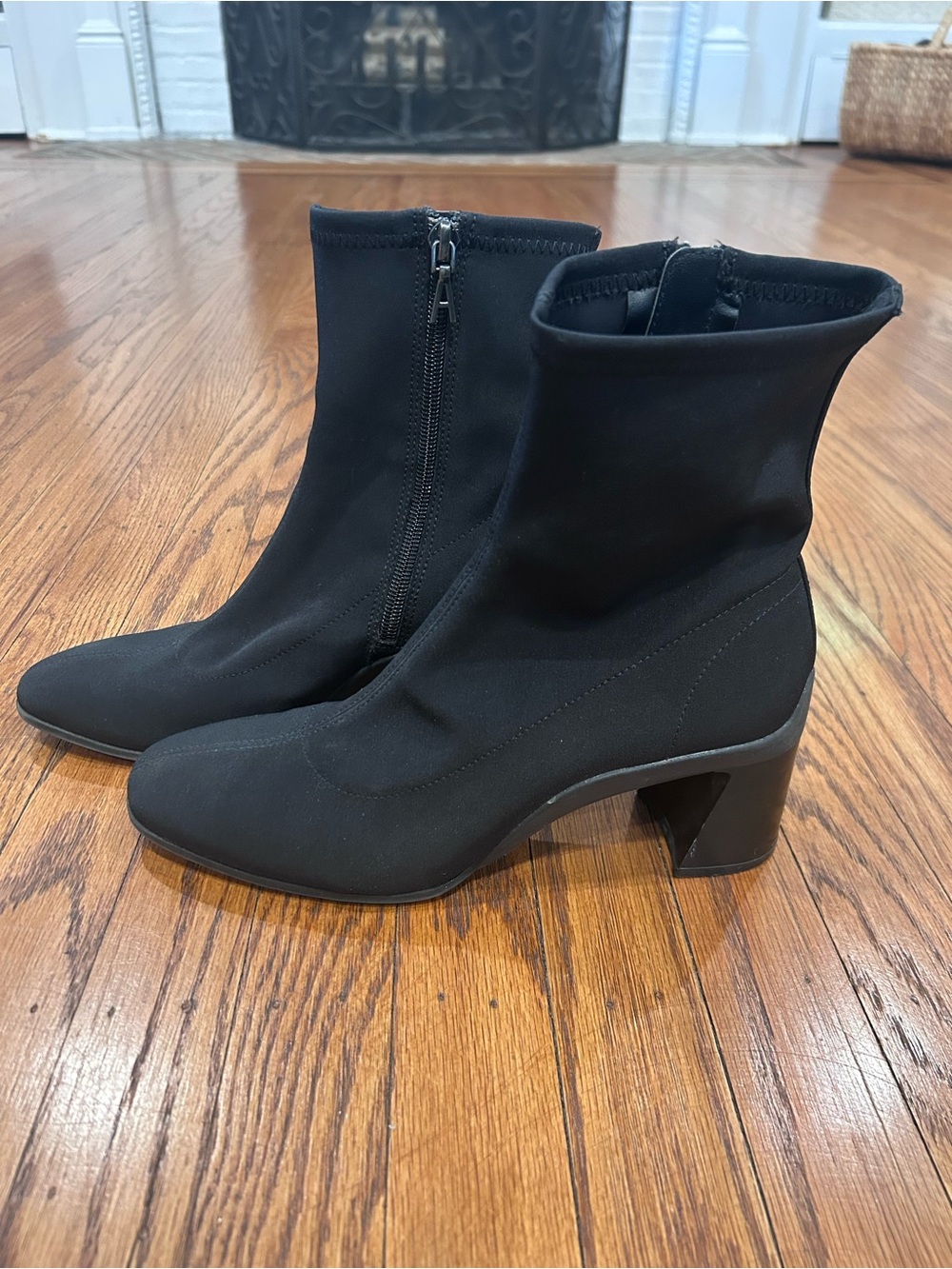Women’s Black Stretch Sock Ankle Boots